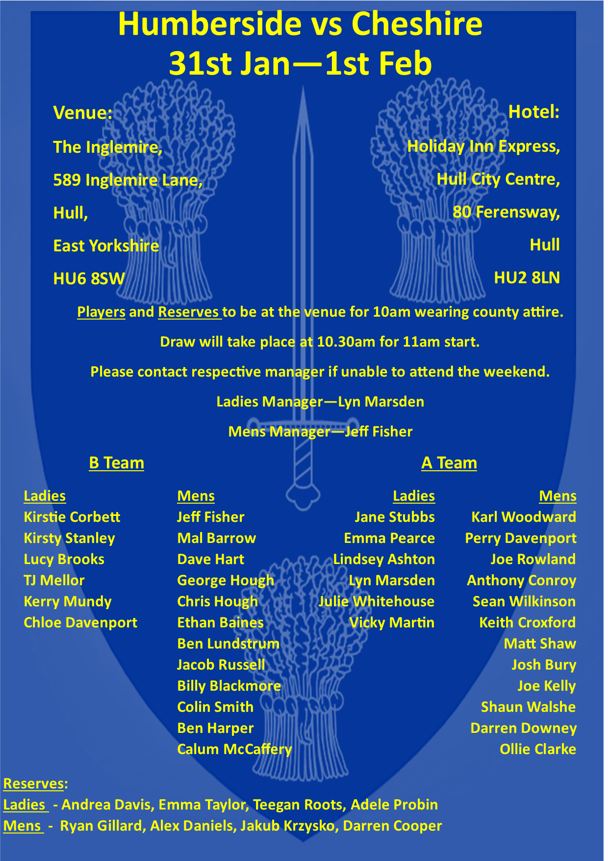 Humberside selection